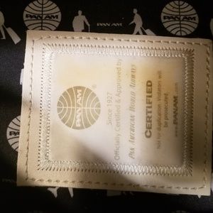 Pan Am Wash bag/ black & white